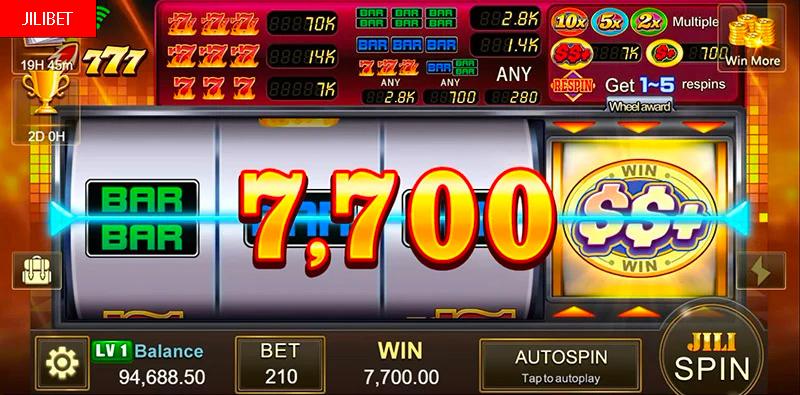 JILIBET nakatutuwang 777 Slot Machine Malaking Manalo