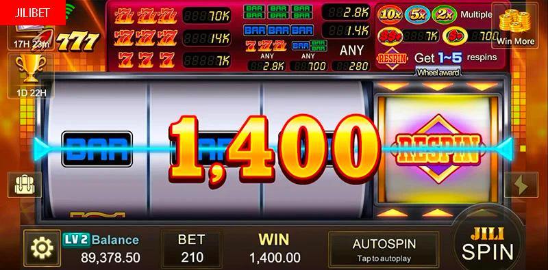 JILIBET nakatutuwang 777 Slot Machine Malaking Manalo